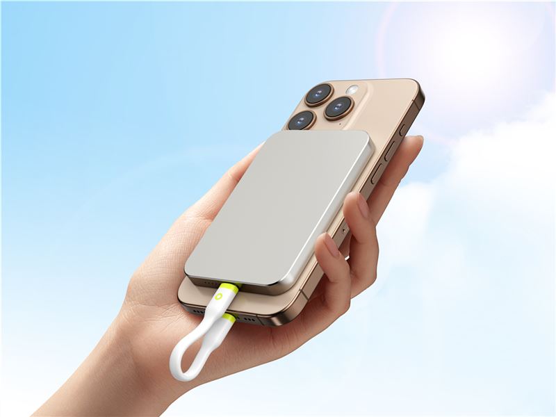 Cablu pentru incarcare si transfer de date Mobile Origin Compact, 2x USB-C, 60W, 10 cm, Alb (iPhone 17 Pro Max, COMC-USBC-WHT) by www.silkase.ro